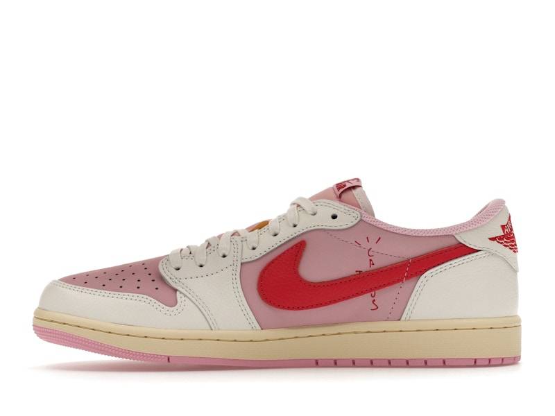 Jordan Air Jordan 1 Retro Low OG SP Travis Scott - Sail / Tropical Pink —  — view 3